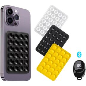 CIEO Suction Cup Phone Mount with Camera Shutter Remote Control with Bluetooth Wireless Technology- Create Amazing Photos and Videos Hands-Free - Works with Most Smartphones and Tablets in Kuwait