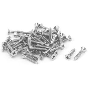 uxcell 3.5mmx19mm 304 Stainless Steel Flat Head Phillips Drive Self Tapping Screw 50pcs