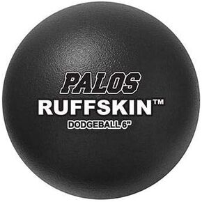 Palos RuffSKIN 6" Black Dodgeballs - Set of 6-2 Yr. Guarantee