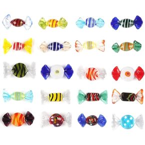 20pcs Vintage Glass Sweets Candy Cute Ornament Home Party Wedding Christmas Festival Decoration