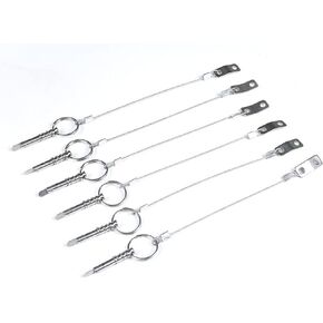 Boat Quick Release Pin 1/4" Dia w/Drop Cam & Spring - Lanyard Prevents Loss Stainless Steel Bimini Top Pin Marine Hardware 6 PCS