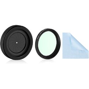 Adjustable Iris Aperture Diaphragm M30 to M37 Iris Aperture Diaphragm Adapter Optical Diaphragm 1.5-26mm Lens Module Adapter Ring PVS-14 PSV14 Optics (Protective Cover Cleaning Cloth Set*2)