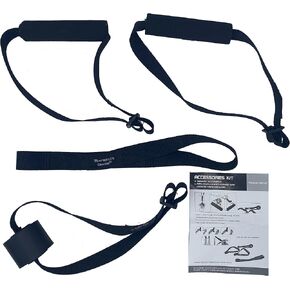 Therapist’s Choice® Accessories Kit for Bands/Tubes: Including 2 Handles, Door Anchor and Assist Strap