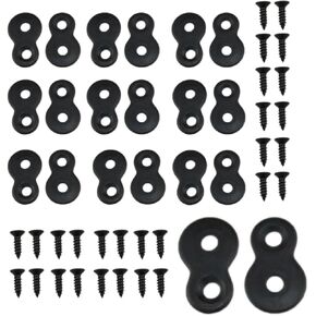 Figure 8 Fastener Figure 8 Table Top Fastener Table Top Fastener Desktop Connector Figure 8 Fastener Hardware with Screws Black 20pcs