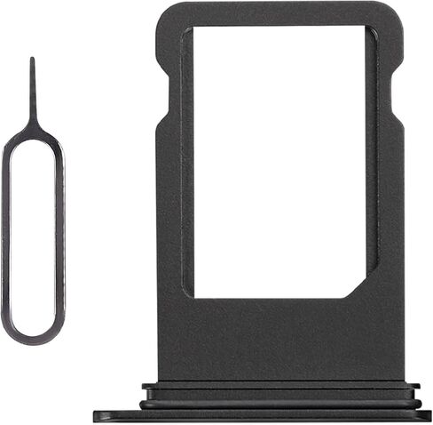 5 Color SIM Card Tray Holder Slot Replacement for iPhone 8 (Red/Gold/Space Gray/Silver/Black) for iPhone SE 2020 2nd Gen with Waterproof Rubber Seal Ring and Eject Pin (Single Sim Version) in Saudi Arabia