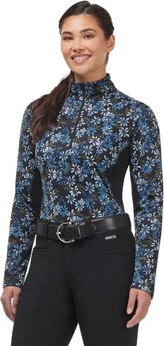 Kerrits Women's On Course Quarter Zip Fleece Tech Top in Saudi Arabia