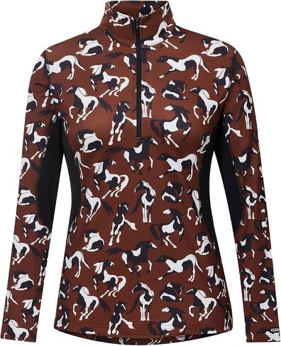 Kerrits Women's On Course Quarter Zip Fleece Tech Top in Saudi Arabia