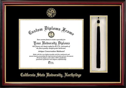 صور الحرم الجامعي NCAA Cal State Northridge Matadors Tassel Box وإطار الدبلوم in Saudi Arabia