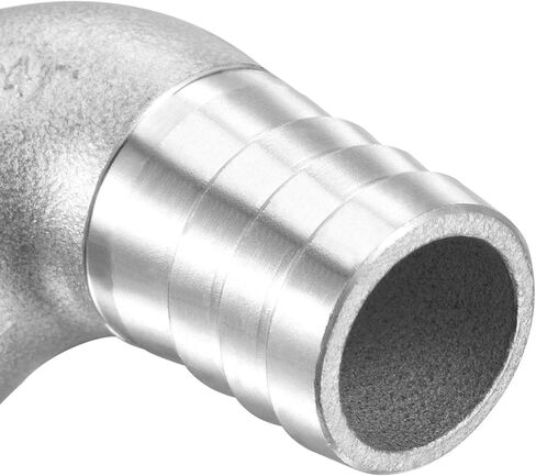 uxcell 304 Stainless Steel Hose Barb Fitting Elbow, 15mm Barbed x 1/2" NPT Female Pipe Connector Adapter for Water Fuel Air in Saudi Arabia