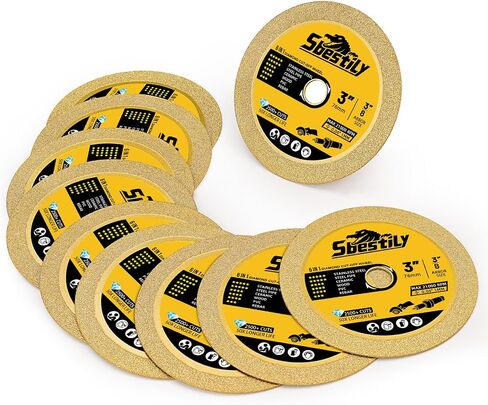 3 Inch Cut Off Wheels 3 Pack, Diamond 3" x 1/24" x 3/8" Cutting Wheel, Metal & Stainless Steel Cutting Disc for Die Grinder Cutter Disc in Saudi Arabia