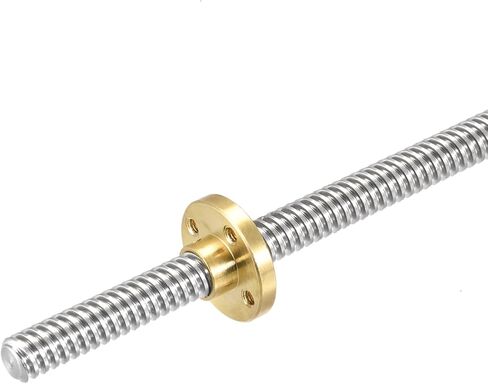 DMiotech 400mm Fully Thread Rod T8x2mm Lead Screw with Brass Nut Kit for 3D Printer, CNC Machine in Saudi Arabia