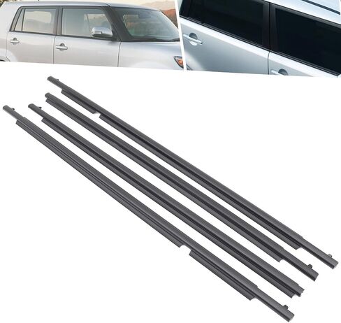 4 Door Weatherstrip Window Sealing Fit for Scion xB 2.4L 2008 2009 2010 2011 2012 2013 2014 2015 Window Weather Strip Outside Sealing Trim 4pcs in Saudi Arabia