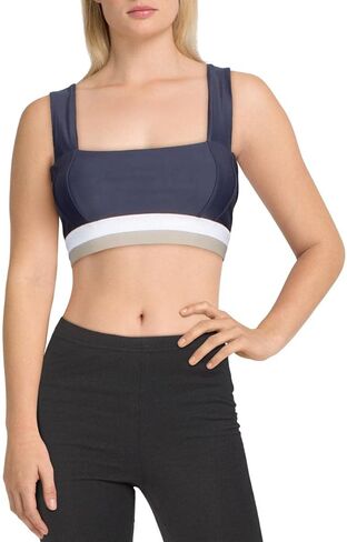 حمالة صدر رياضية نسائية ذات حواف متباينة من Free People White Water in Kuwait