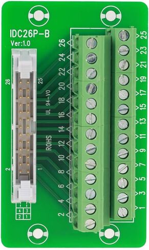 IDC 2X13 26 دبوس IDC موصل Idc26P Din السكك الحديدية 26Pin 5 مللي متر جبل واجهة وحدة ذكر موصل المجلس in Saudi Arabia
