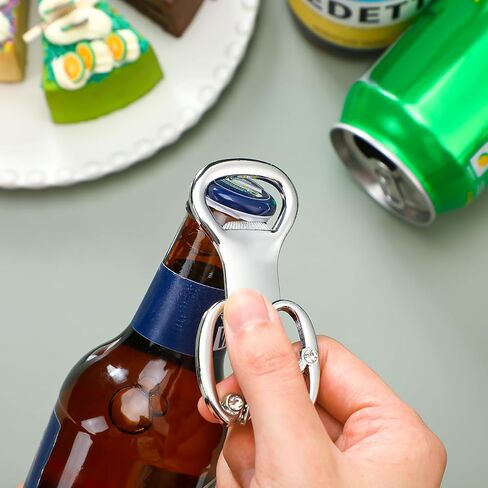 24 Pcs Silver Bottle Opener Set Birthday Party Favors for Guests with for You Tags, Wine Beer Opener Birthday Wedding Party Decorations Anniversaries Souvenirs Keepsake Gift (60th) in Kuwait