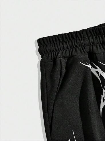 SHENHE Men's Graphic Drawstring Waist Casual Sweatpants Streetwear Goth Jogger Pants in Saudi Arabia