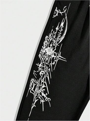 SHENHE Men's Graphic Drawstring Waist Casual Sweatpants Streetwear Goth Jogger Pants in Saudi Arabia