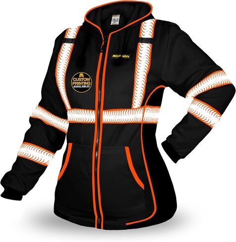 KwikSafety ROGUE Safety Jacket for Women | Black, Large in Saudi Arabia