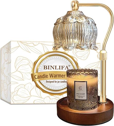 Candle Warmer Lamp with Timer & Dimmer, Candle Warmer Light Compatible with Large Jar Candles (Green) in Saudi Arabia