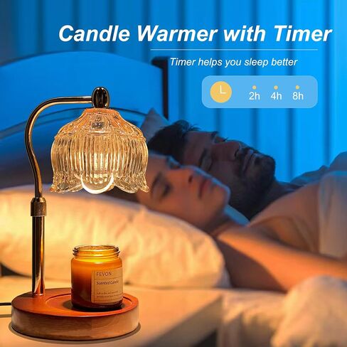 Candle Warmer Lamp with Timer & Dimmer, Candle Warmer Light Compatible with Large Jar Candles (Green) in Saudi Arabia