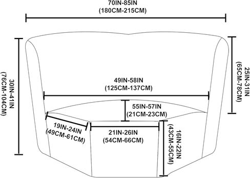 أغطية أريكة مقسمة من cjc، غطاء مقطعي للزاوية، قطعة زاوية، غطاء منزلق على شكل حرف L قابل للعكس، واقي أريكة زاوية كرسي لغرفة المعيشة (بني مخملي، غطاء الزاوية فقط) in Kuwait