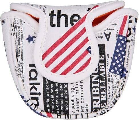 غطاء رأس مضرب الجولف مطبوع عليه علم الولايات المتحدة الأمريكية من Golf Builder مع إغلاق مغناطيسي in Kuwait