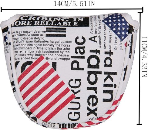 غطاء رأس مضرب الجولف مطبوع عليه علم الولايات المتحدة الأمريكية من Golf Builder مع إغلاق مغناطيسي in Kuwait