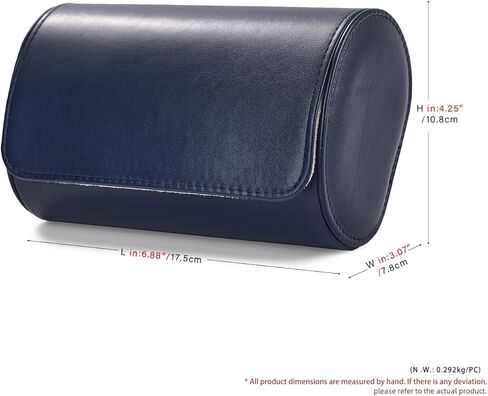 Oirlv PU Leather Watch Box for Mens Watch Display Watch Organizer Case Watch Gift Box for Birthday Fathers Day Anniversary（2 slots, Brown） in Kuwait