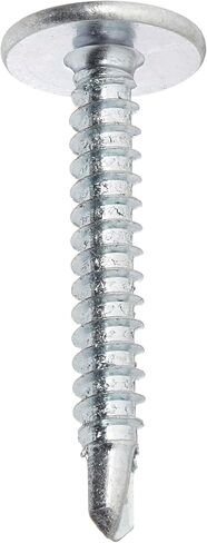 Small Parts 0616KPM Steel Self-Drilling Screw, Zinc Plated Finish, Modified Truss Head, Phillips Drive, #2 Drill Point, #6-20 Thread Size, 1" Length (Pack of 100) in Saudi Arabia