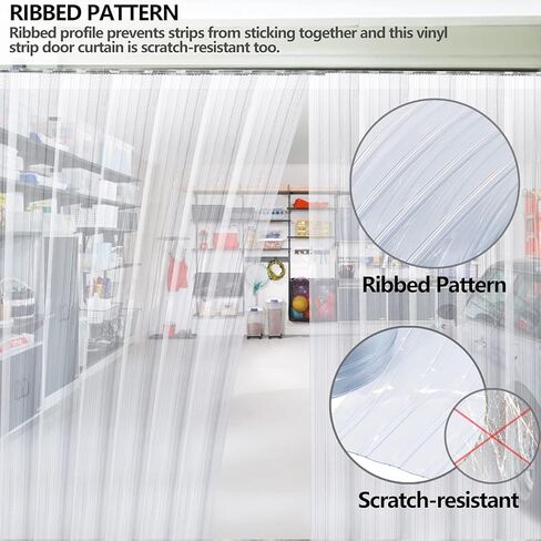 ستارة شريطية بديلة من الفينيل البلاستيكي مقاس 25 بوصة × 7.6 بوصة، سمك 0.08 بوصة في شرائط ستائر مبرد الفريزر، شرائط ستائر بلاستيكية لأبواب الدخول التجارية للمستودعات، وأبواب الحيوانات الأليفة in Kuwait