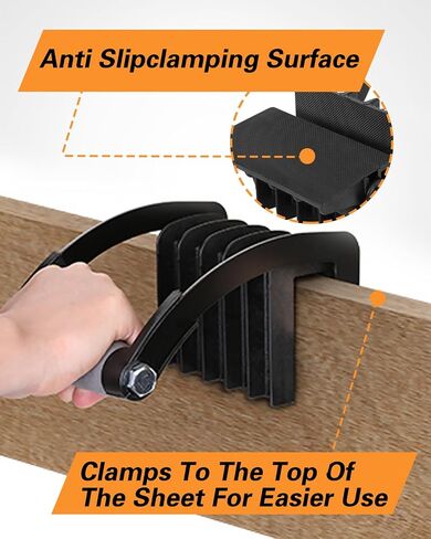 FAHKNS Panel Carrier and Plywood Lifting Tool, 0 to 3/4 Grip Range Sheetrock Gripper Carrying Soft-Grip Handle Gripper Lift for Clamp Wood Board or Drywall Lifter with Single Hand in Saudi Arabia