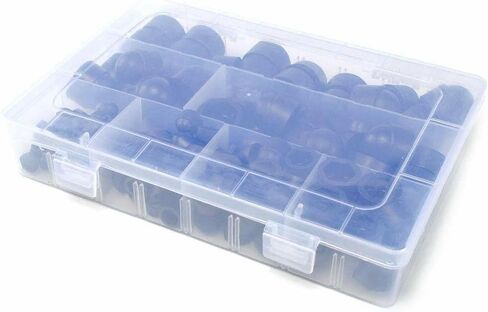 145 قطعة من براغي صامولة سداسية القبة غطاء رأس ضد العبث M4-M12 بلاستيك أسود M4 M5 M6 M8 M10 M12 غطاء حماية صامولة قبة سوداء غطاء براغي سداسية من البلاستيك قبة البلوط in Kuwait