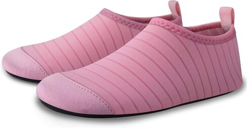 أحذية مائية للأطفال الصغار من SEEKWAY للأولاد والبنات سريعة الجفاف وخفيفة الوزن حافي القدمين ومضادة للانزلاق للرياضات الخارجية والصيف والسباحة على الشاطئ وحمام السباحة (شريط وردي، 8.5-10 طفل صغير) in Kuwait