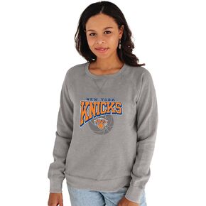 Blue 84 Women's NBA Officially Licensed Crewneck Sweatshirt Burnout