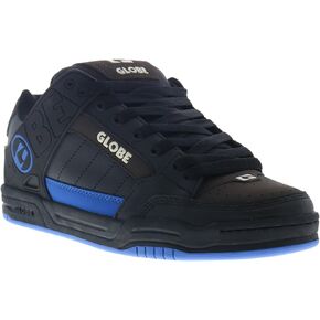 Globe Men's Tilt Skate Shoe, Black/Tan/Cobalt, 9