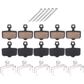 Disc Bike Brake Pads, 5 Pairs Brake Pads Resin Semi?Metal Brake Pads for Electric Vehicle Mountain Disc 30MM