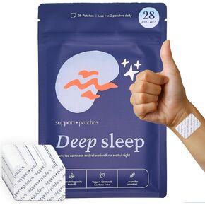 Deep Sleep Patches for Adults Extra Strength — Sleep Patch with Melatonin 5mg & Valerian, Relax & Wake Up Refreshed, Extended Release Melatonin Back to Sleep Calm Aid for Adults, 28 Patches