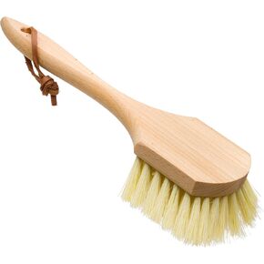 Redecker Tampico Fiber Garden Cushion Brush with Oiled Beechwood Handle, Outdoor Upholstery and Furniture Brush, Made in Germany