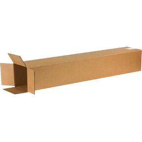 PARTNERS BRAND 6x6x38 Tall Corrugated Boxes, Tall, 6L x 6W x 38H, Pack of 25 | Shipping, Packaging, Moving, Storage Box for Home or Business, Strong Wholesale Bulk Boxes