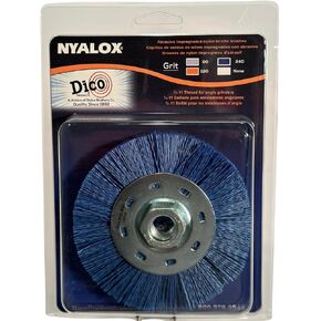 Dico Products 7200079 Brush with 5/8"-11 Thread, 4.5", Blue