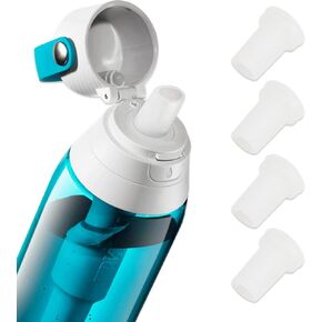 4 قطع صمام عض بديل متوافق مع زجاجات المياه بريتا وألسنة استبدال زجاجة المياه المصفاة من بريتا لتجهيزات فوهة زجاجة المياه المصنوعة من السيليكون المصفاة المعزولة من بريتا (أبيض) in Kuwait