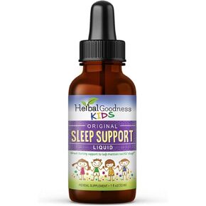 Kids Sleep Support Liquid Extract - Natural Kids Plant Based Herbal Sleep Aid, with Chamomile, Guava Leaf - 1oz Liquid Extract - Herbal Goodness (1 unit)