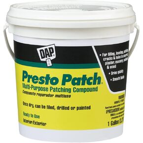 DAP 7079858555 Presto Patch Ready Mix Ga Raw Building Material, White