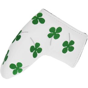 HISTAR Golf Putter Head Cover Four Leaf Clove Embroidered Blade Shamrock Headcovers