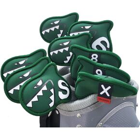 Palette Golf Iron Covers / 9pcs Set/Golf Head Covers/Golf Club Covers (Green)