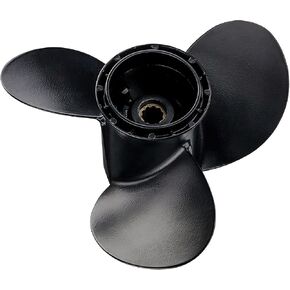 58100-96430-019 Propeller 10 1/4 X 12 Inch for Suzuki 20-30HP Aluminum Alloy 10.25 Diameter 12 Pitch 3 Blades 10 Spline Tooth RH Rotation with Thru Hub Exhaust