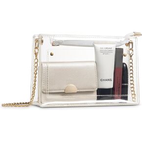 Clear Bag Crossbody Bag for Stadium Events & Concerts Small Sling Bag