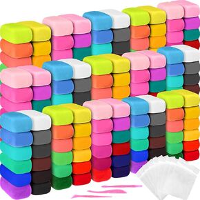 48 Pcs Air Dry Clay 24 Colors Ultra Light Modeling Clay Kit for DIY Safe Soft Clay with Sculpting Tool Back to School Gift for Adults Artists Art Crafts