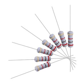 uxcell 50Pcs 2K Ohm Resistor, 1W 5% Tolerance Metal Oxide Film Resistors, Axial Lead, Flame Proof for DIY Electronic Projects and Experiments