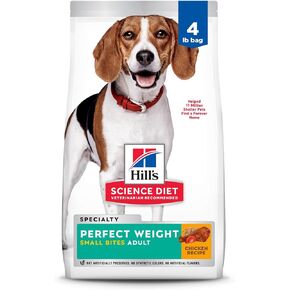 Hill's Science Diet Adult Perfect Weight Small Bites Dry Dog Food, Chicken Recipe, 25 lb. Bag